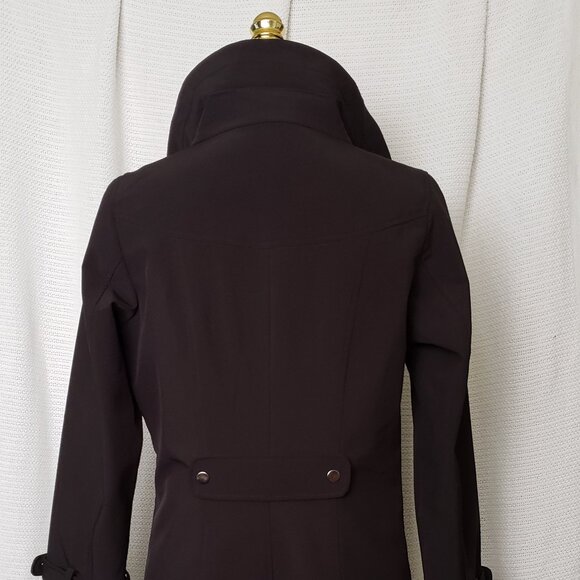 Kristen Blake black trench coat w/ red detail | Size Small - Picture 6 of 16